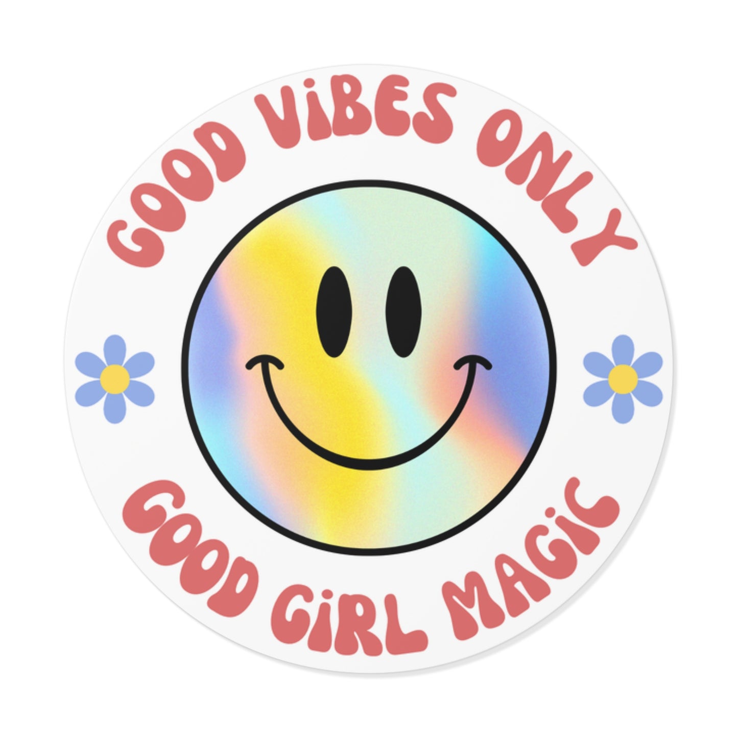 Good Girl Magic Round Stickers - Waterproof Vinyl Decals with Matte Finish