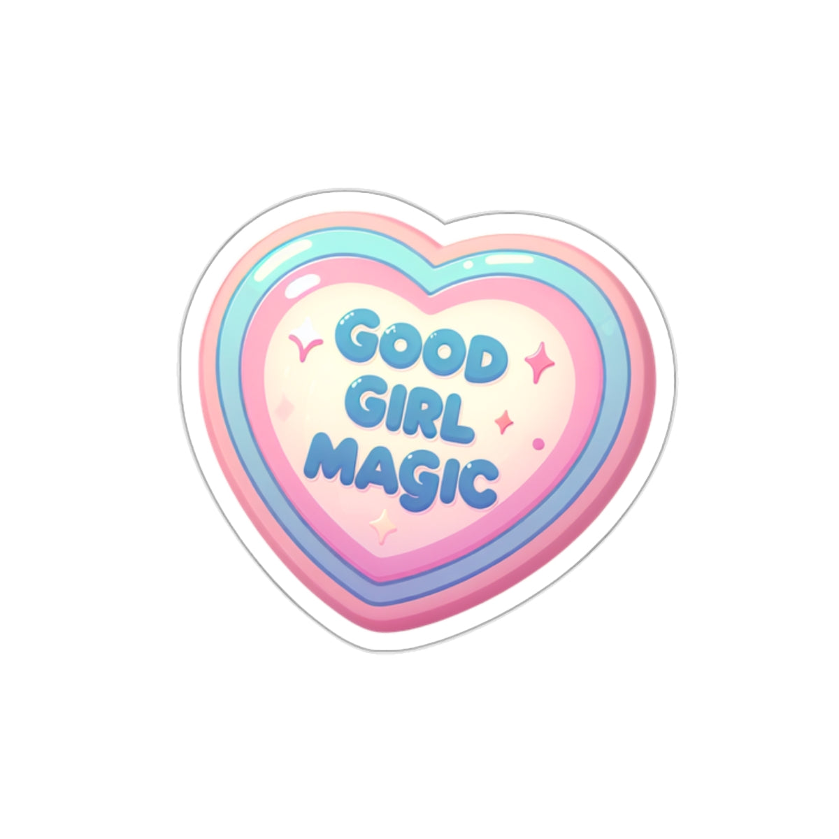 Heart Shaped Stickers - Good Girl Magic