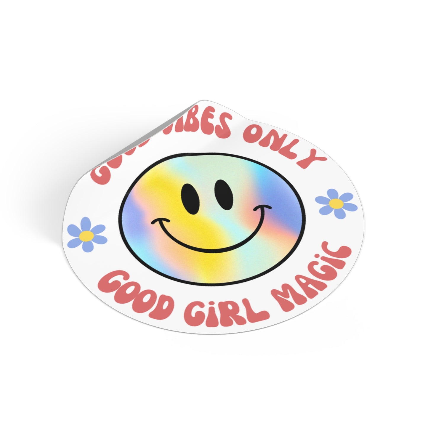 Good Girl Magic Round Stickers - Waterproof Vinyl Decals with Matte Finish