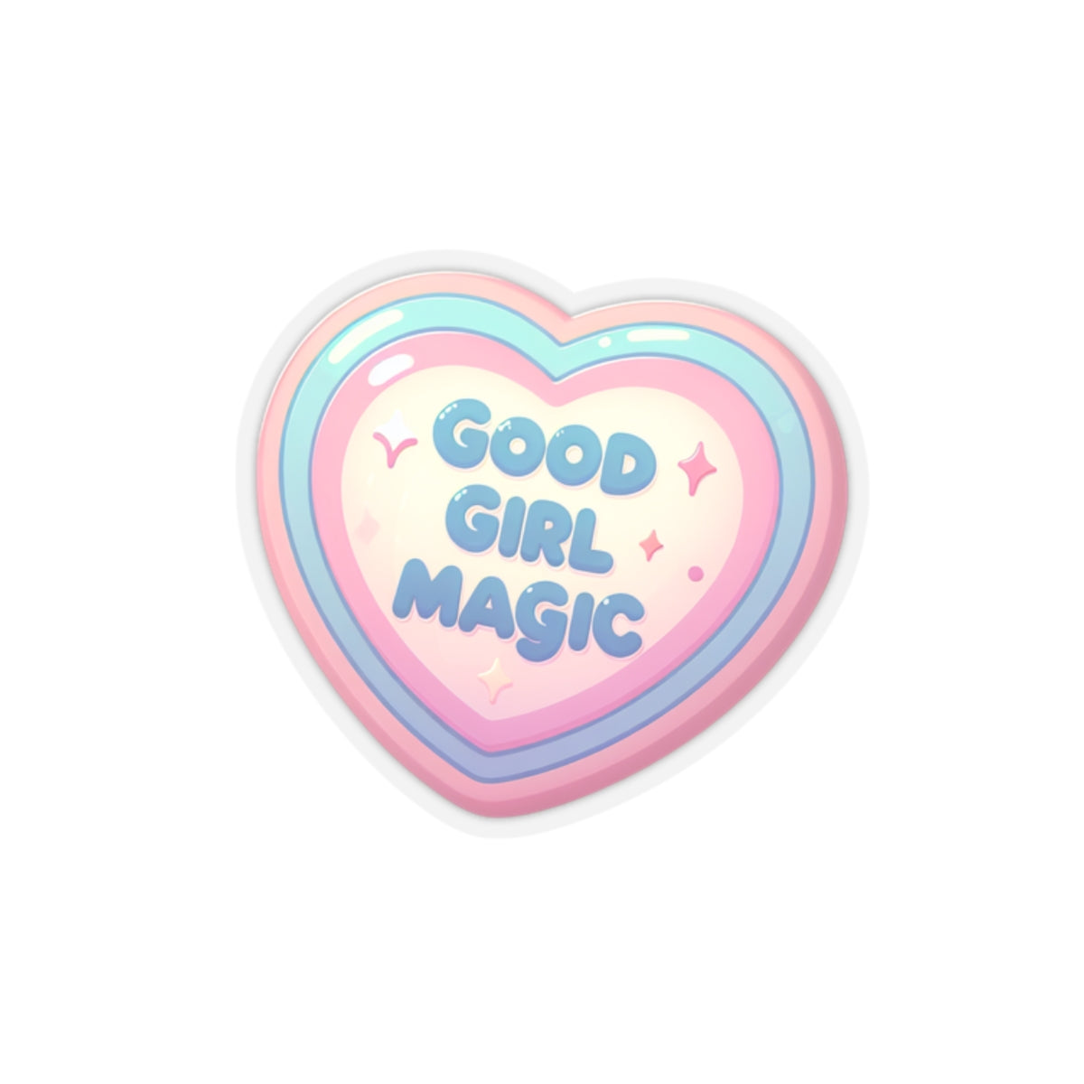 Heart Shaped Stickers - Good Girl Magic